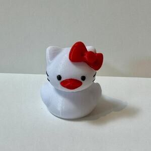 White Hello Kitty/Duck 3D Plastic - Jeep -